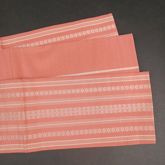 Used Japanese Vintage Han Haba Obi, Pink Stripe Kimono Belt, Casual Waso for Yukata & Kimono