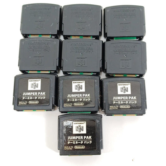 Used Huge Lot of 10x Official Nintendo 64 N64 Jumper Pak Console Memory Expansion Accessories All Tested